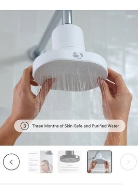 Qure NIB Shower Filter - white - Shower Head & Filter (3 month supply)